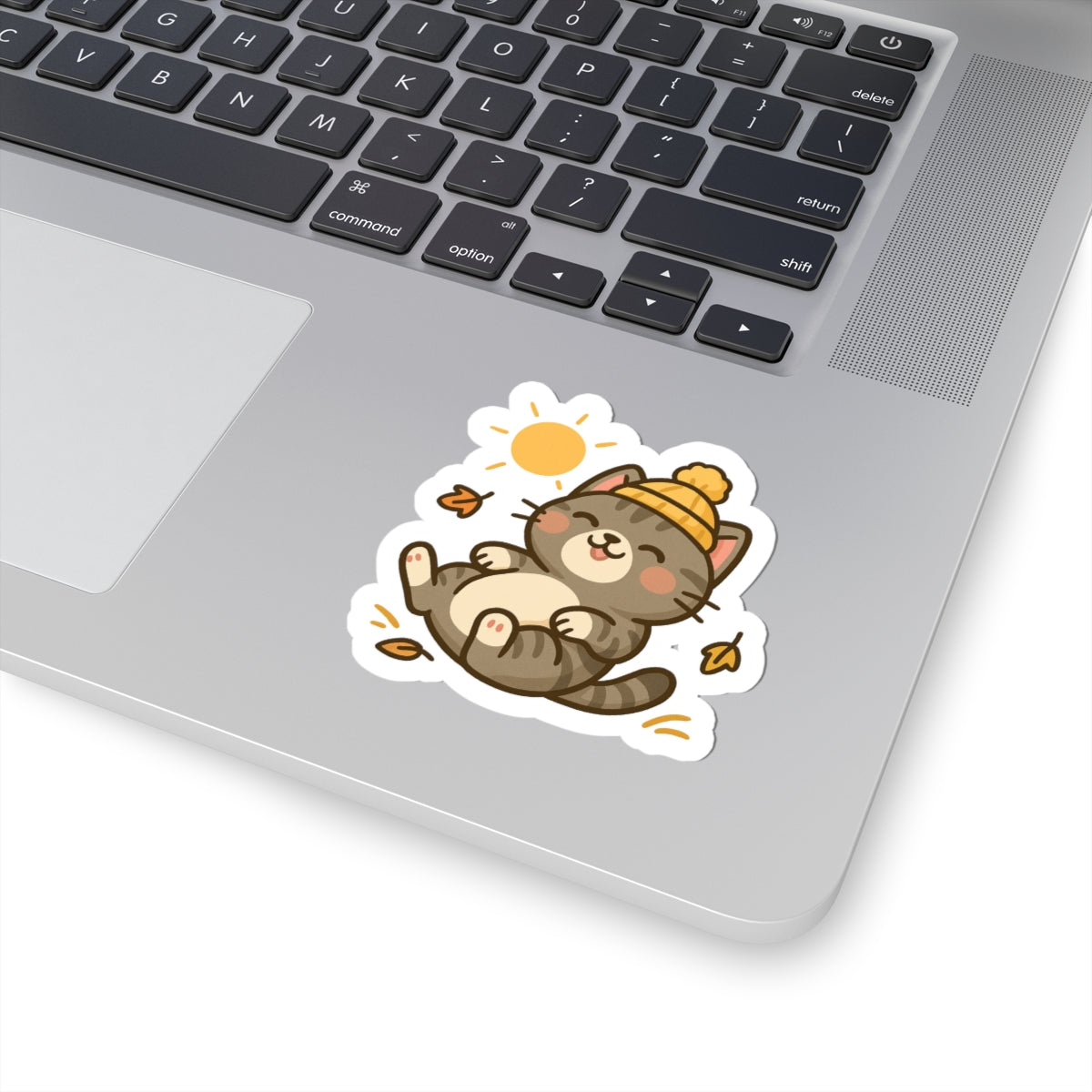 Selva Fall Collection 008 - Loving Weather | Kiss-Cut Sticker Perfect for Laptops, Journals, Gift Baskets, Fall Decor, Cat Lovers