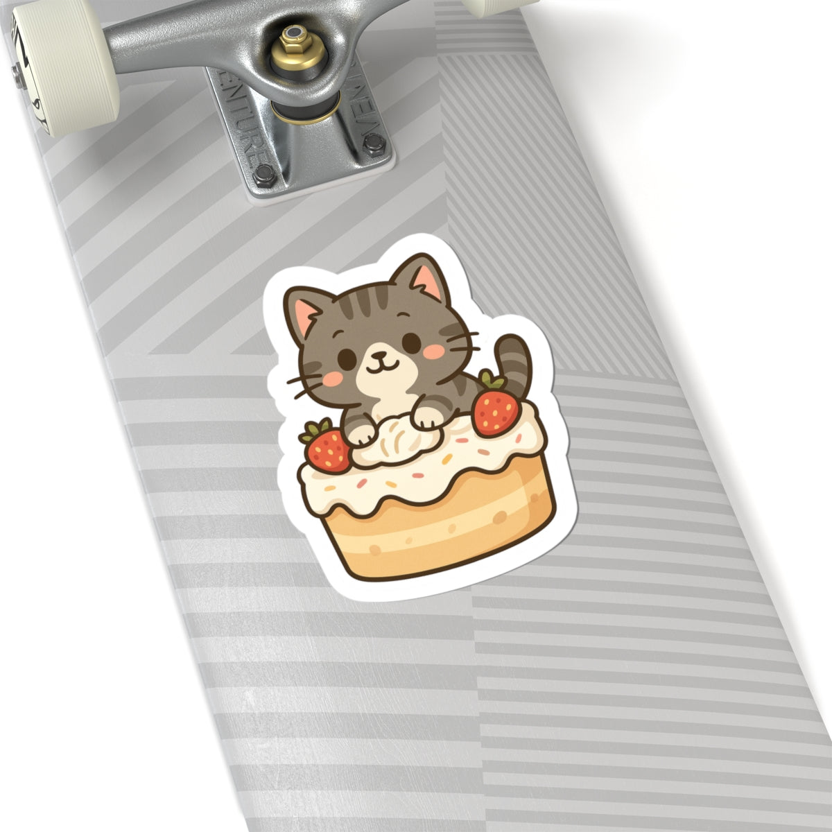 Selva Collection – Cute Chibi Cat Stickers 004 - Cute Cat Dessert Kiss-Cut Stickers, Adorable Cat Stickers, Gift for Cat Lovers, Planner Stickers, Laptop Decor, Birthday Party Favors