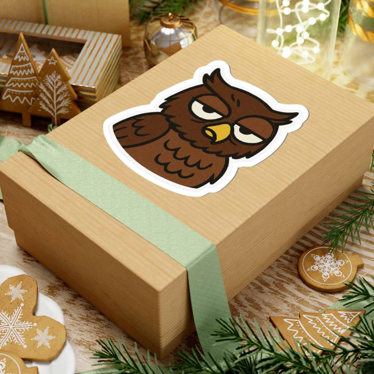 Quirky Owl Kiss-Cut Stickers | Fun Laptop Decals, Planner Accessories, Cute Gifts, Home Decor, Animal Lovers
