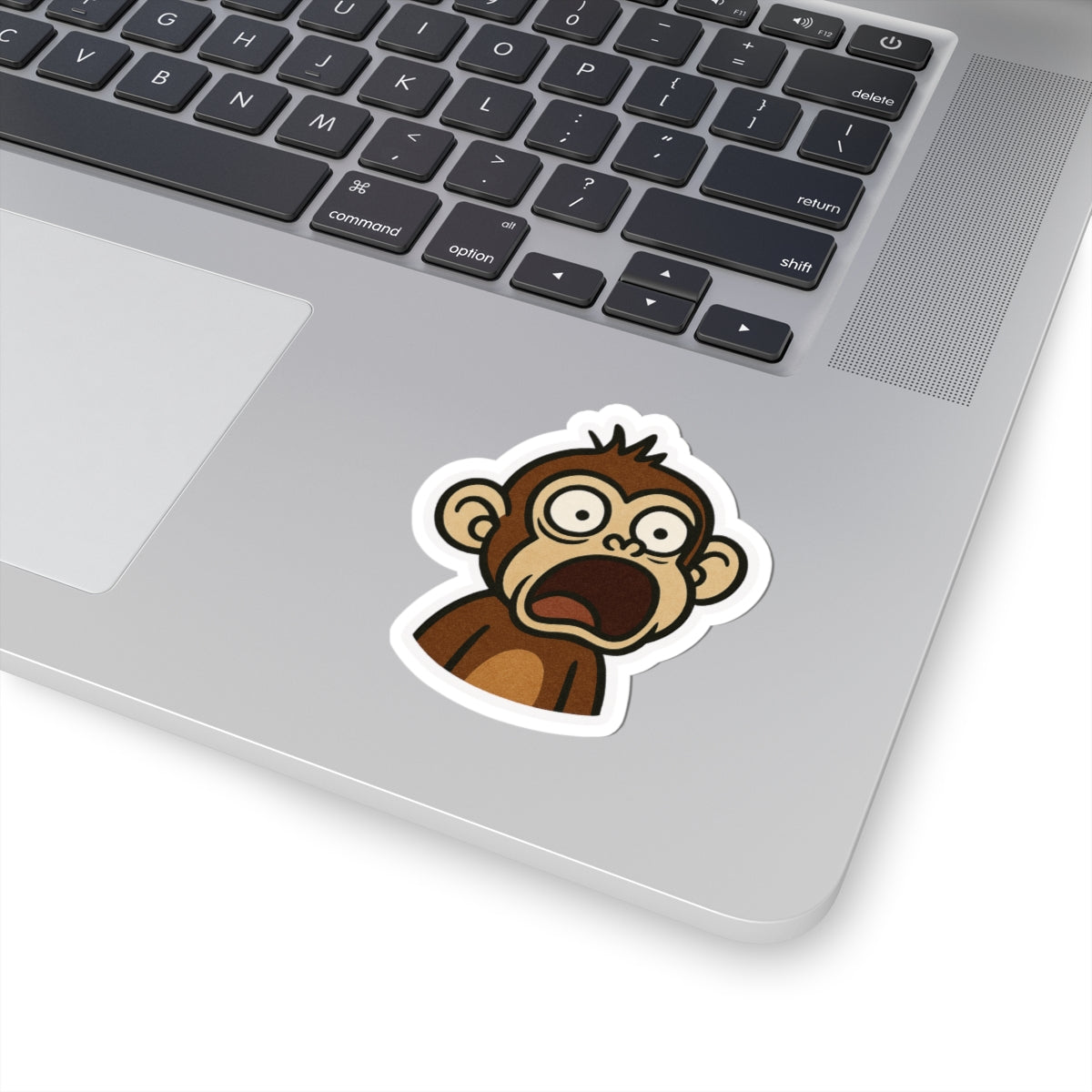 Funny Monkey Kiss-Cut Stickers - Whimsical Decals for Laptops, Scrapbooking, Water Bottles, Gifts, Kids' Parties