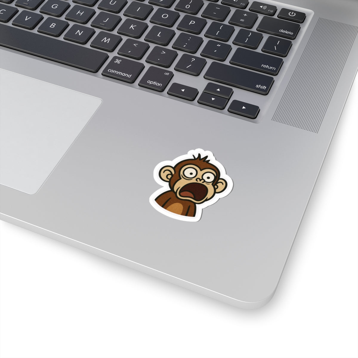 Funny Monkey Kiss-Cut Stickers - Whimsical Decals for Laptops, Scrapbooking, Water Bottles, Gifts, Kids' Parties