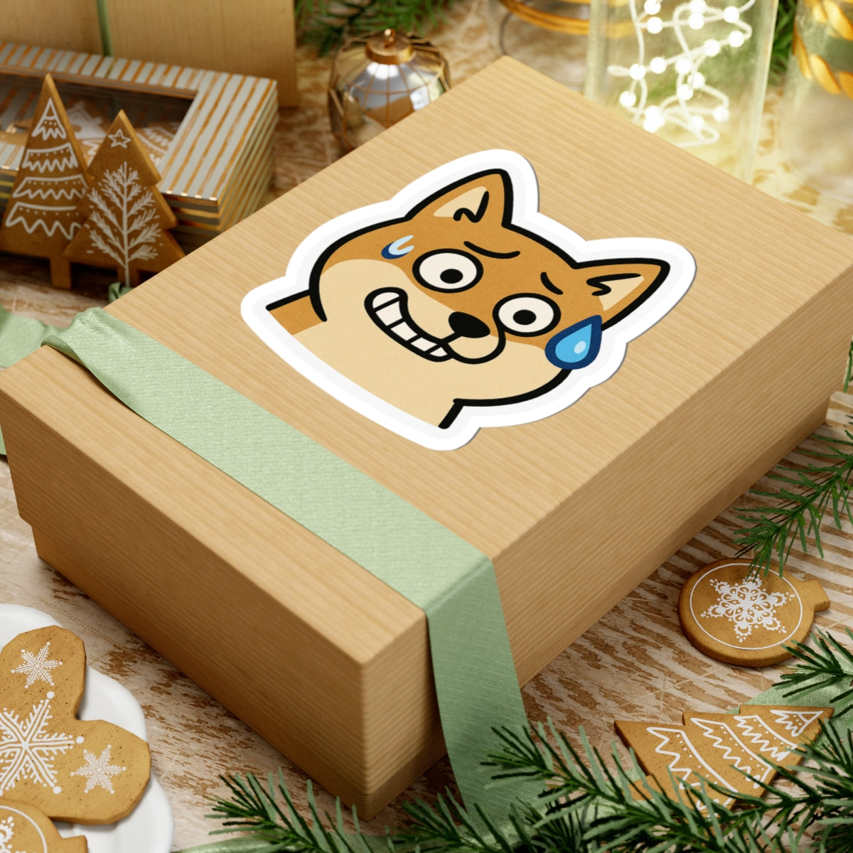 Funny Dog Emoji Stickers, Cute Pet Lover Decals, Laptop Stickers, Water Bottle Decor, Gift for Animal Lovers, Shiba Inu Stickers