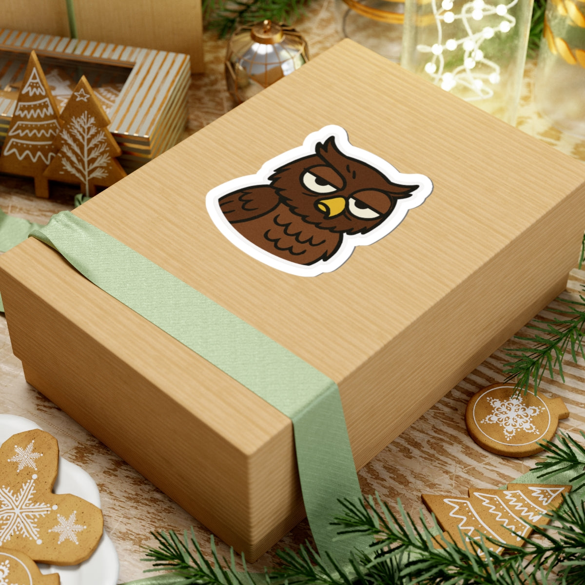 Quirky Owl Kiss-Cut Stickers | Fun Laptop Decals, Planner Accessories, Cute Gifts, Home Decor, Animal Lovers