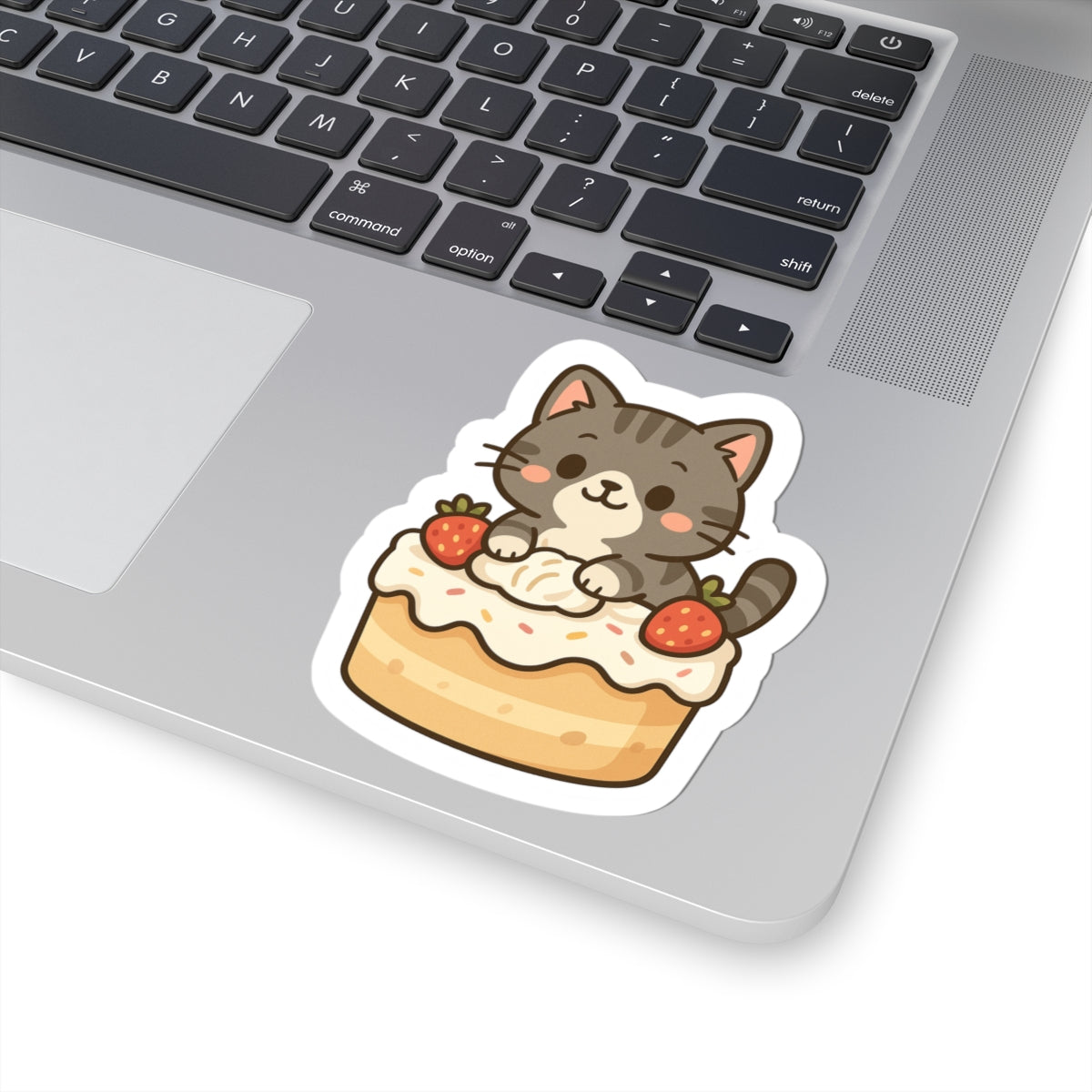 Selva Collection – Cute Chibi Cat Stickers 004 - Cute Cat Dessert Kiss-Cut Stickers, Adorable Cat Stickers, Gift for Cat Lovers, Planner Stickers, Laptop Decor, Birthday Party Favors