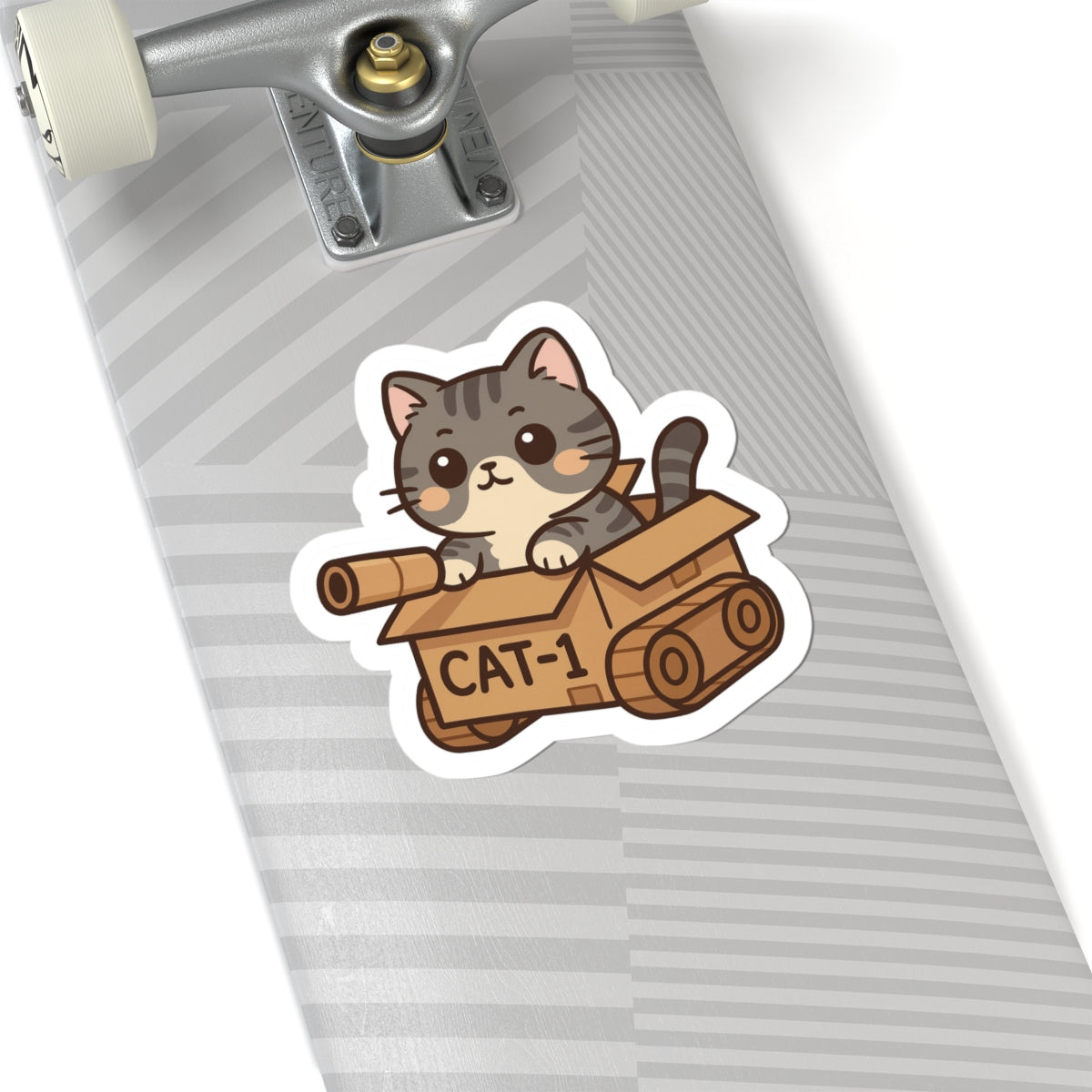 Selva Collection – Cute Chibi Cat Stickers 005 - Cute Cat Tank Stickers, Adorable Cat Art, Fun Planner Décor, Gift for Cat Lovers, Kid's Party Favors, Laptop Stickers