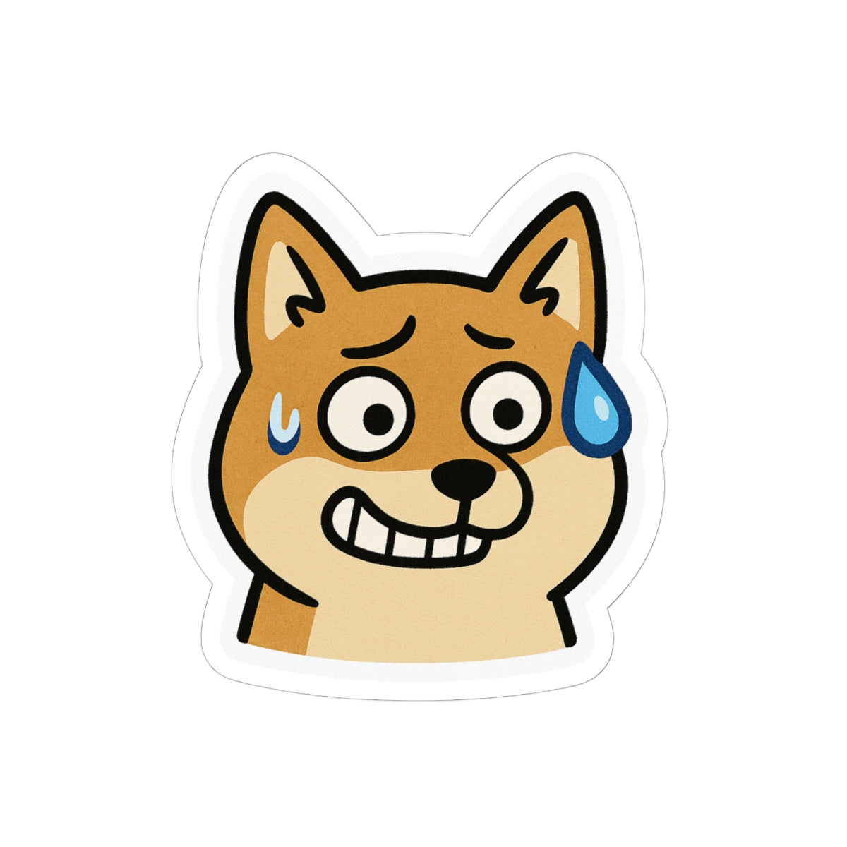 Funny Dog Emoji Stickers, Cute Pet Lover Decals, Laptop Stickers, Water Bottle Decor, Gift for Animal Lovers, Shiba Inu Stickers