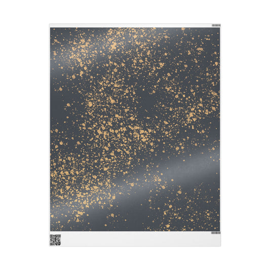 Elegant Gold Foil Wrapping Paper, Birthday Gifts, Holiday Decoration, Special Occasions, Luxurious Gift Wrap