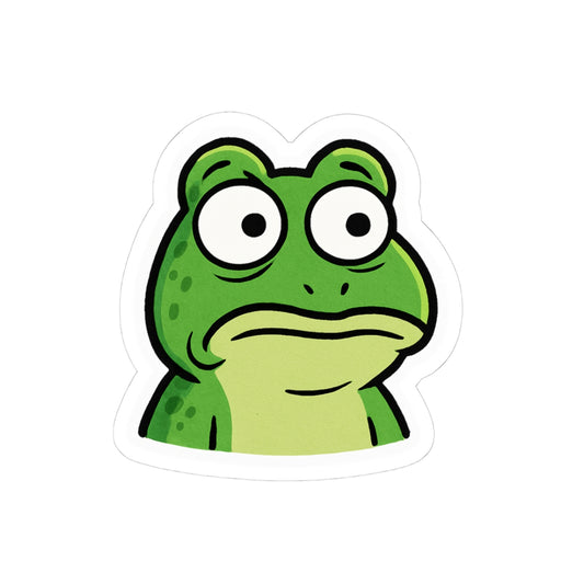 Whimsical Frog Stickers for Laptops, Water Bottles, and Decor, Cute Frog Design for Gifts, Kids, and Nature Lovers