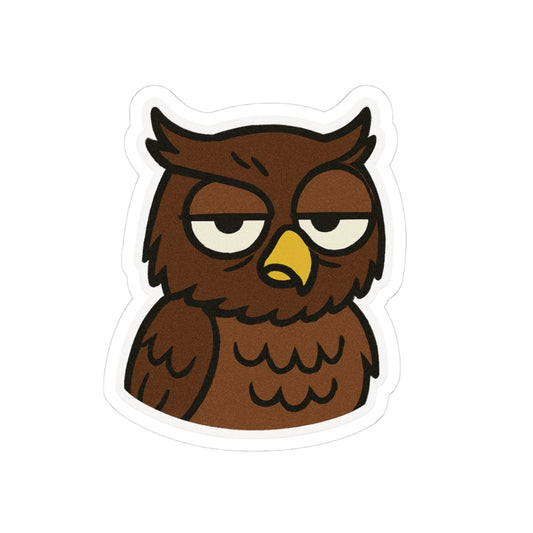 Quirky Owl Kiss-Cut Stickers | Fun Laptop Decals, Planner Accessories, Cute Gifts, Home Decor, Animal Lovers
