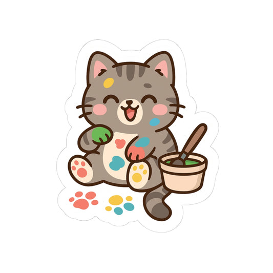 Selva Collection – Cute Chibi Cat Stickers 003 - Kiss-Cut Stickers - Playful Feline Decor for Pets Lovers, Scrapbooking, Journals, Laptop Accessories